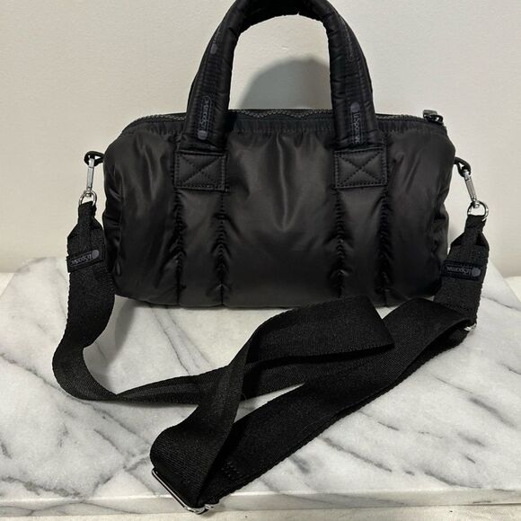 LeSpotsac Black Quilted Handbag crossbody rare - Picture 13 of 13